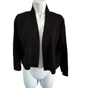 Calvin Klein cardigan black knit women's size large open